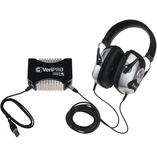 Syst&egrave;me pour tester l'ajustement des bouchons d'oreille VeriPRO de Howard Leight Duraquip Inc