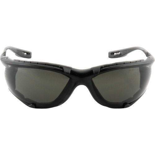 Virtua Safety Glasses with Foam Gasket, Grey/Smoke Lens, Anti-Fog, ANSI Z87+/Meets/Exceeds CSA Z94.3 Duraquip Inc