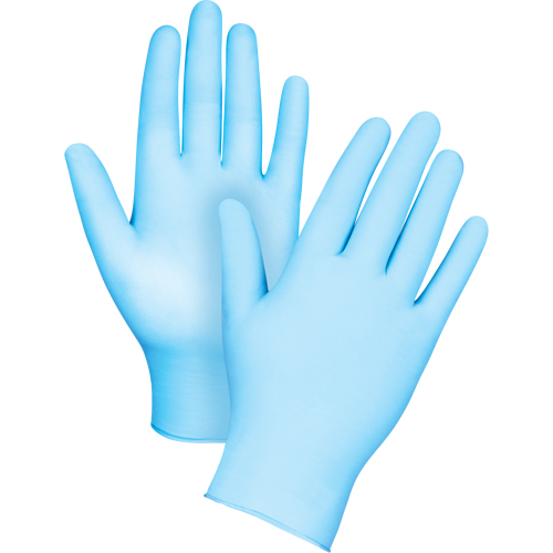 Tactile Medical-Grade Disposable Gloves, Small, Nitrile/Vinyl, 4.5-mil, Powder-Free, Blue, Class 2 Duraquip Inc