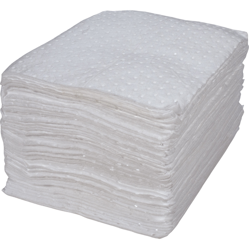 Premium Bonded Sorbent Pads, Oil Only, 15" x 17", 15 gal. Absorbancy Duraquip Inc