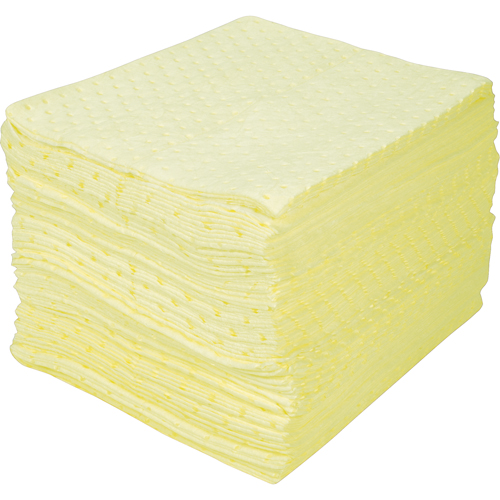Premium Bonded Sorbent Pads, Hazmat, 15" x 18", 30 gal. Absorbancy Duraquip Inc