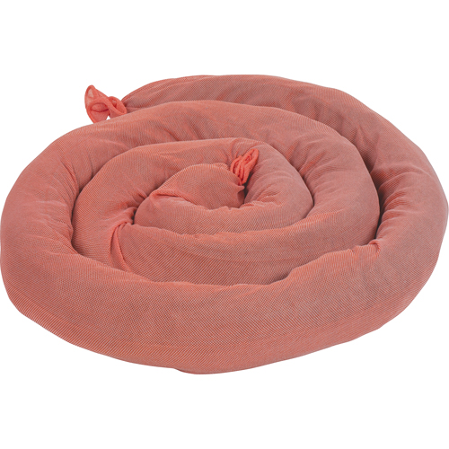 Remblais tubulaires absorbants, Mati&egrave;res dangereuses, Absorption 50 gal., 3" la x 8' lo, Pqt de 15 Duraquip Inc
