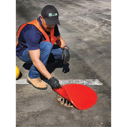 Tapis pour drain Ultra-Drain Seals, Circulaire, 12" dia. Duraquip Inc