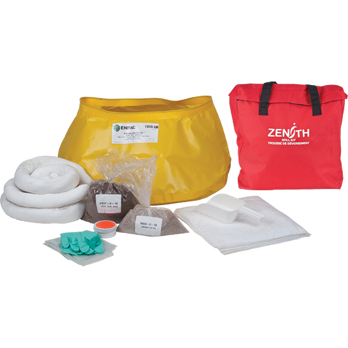 Western Canada Spill Kit, Oil Only, Bag, 17 US gal. Absorbancy Duraquip Inc