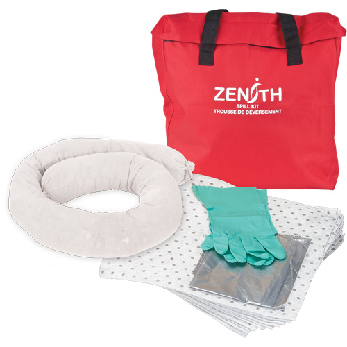 Trousse &eacute;conomique de lutte contre les d&eacute;versements, Huile seulement, Sac, Absorbance de 5 gal. US Duraquip Inc