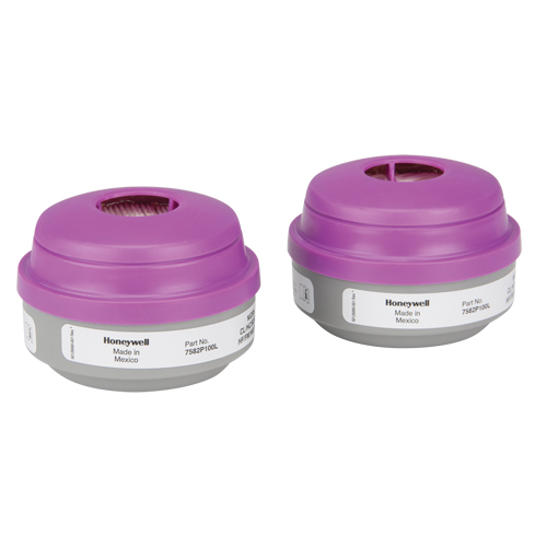 North&reg; N Series Respirator Cartridges, Gas/Vapour Cartridge, Acid Gas/P100 Duraquip Inc