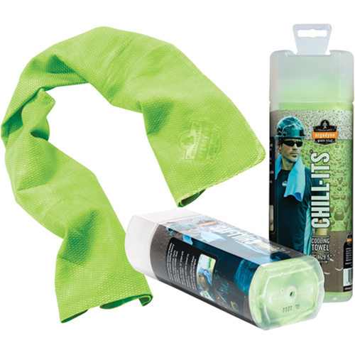 Serviettes de refroidissement 6602 Chill-Its, Lime haute visibilit&eacute; Duraquip Inc