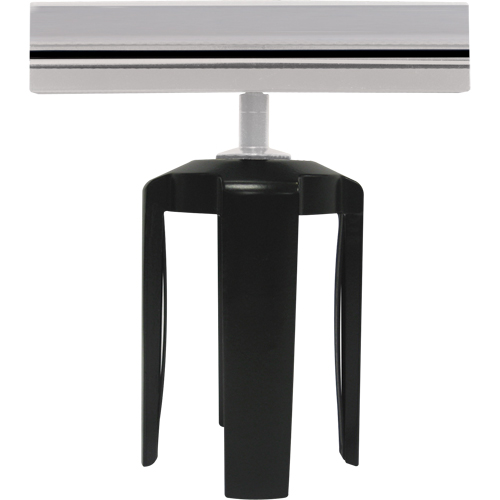 Tensabarrier&reg; Sign Bracket with Adapter, Black Duraquip Inc