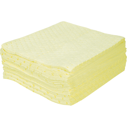 Premium Bonded Sorbent Pads, Hazmat, 15" x 17", 15 gal. Absorbancy Duraquip Inc
