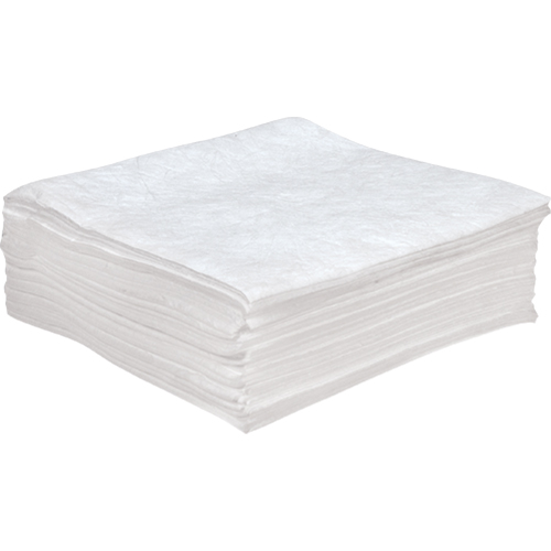 Premium Anti Static Sorbent Pads, Oil Only, 30" x 30", 55 Gal. Absorbancy Duraquip Inc