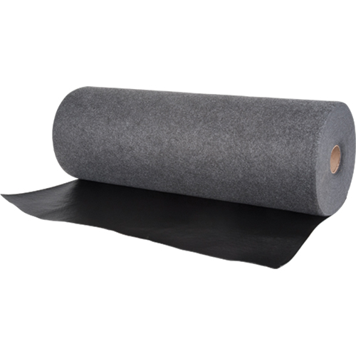 Tapis industriels avec support en poly, 36" la x 150' lo, Lourd Duraquip Inc