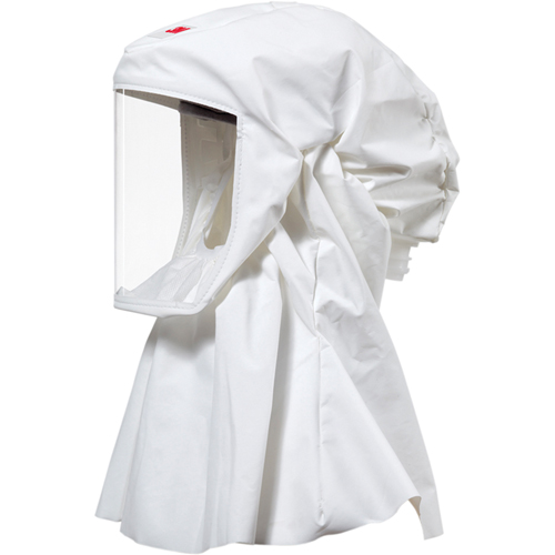Cagoule Versaflo de haute durabilit&eacute; avec coiffe int&eacute;gr&eacute;e, Grand/Moyen, Coiffe souple, Bavette Simple Duraquip Inc