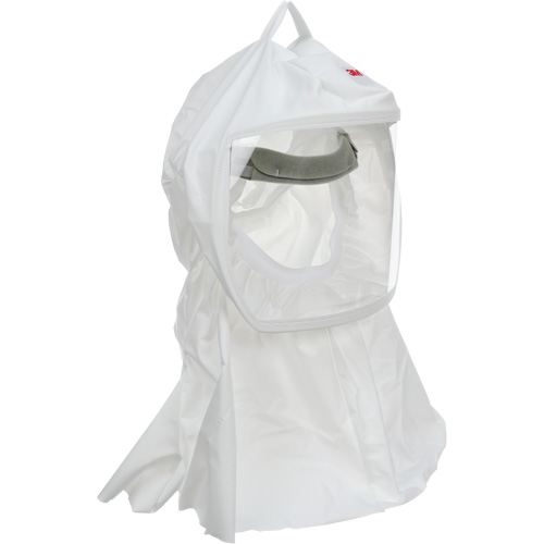Cagoule Versaflo de haute durabilit&eacute; avec coiffe int&eacute;gr&eacute;e, Grand/Moyen, Coiffe souple, Bavette Simple Duraquip Inc