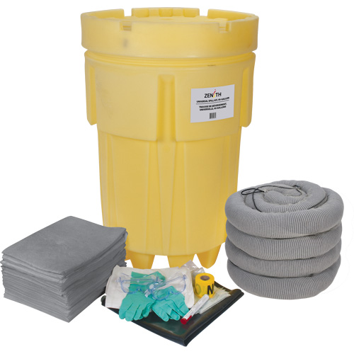 Trousse &eacute;conomique de lutte contre les d&eacute;versements, Universel, Overpack/Baril de r&eacute;cup&eacute;ration, Absorbance de 95 gal. US Duraquip Inc