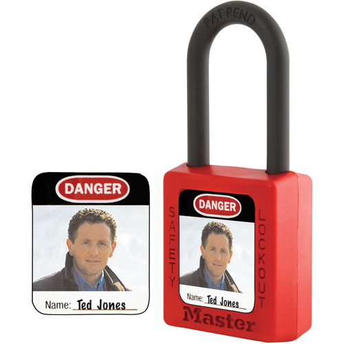 Zenex Thermoplastic Photo Padlock Identification Labels Duraquip Inc
