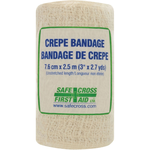 Bandage de cr&ecirc;pe en rouleau, 97-1/5" lo x 3" la, Classe 1 Duraquip Inc