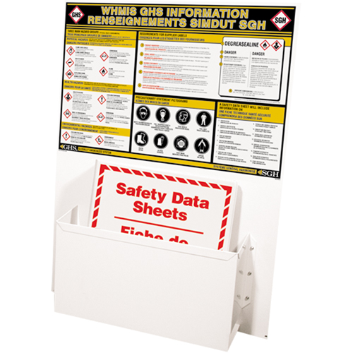 Postes d'information SGH, Anglais & français, Compris reliures Duraquip Inc