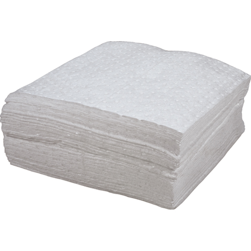 Premium Bonded Sorbent Pads, Oil Only, 15" x 18", 30 gal. Absorbancy Duraquip Inc