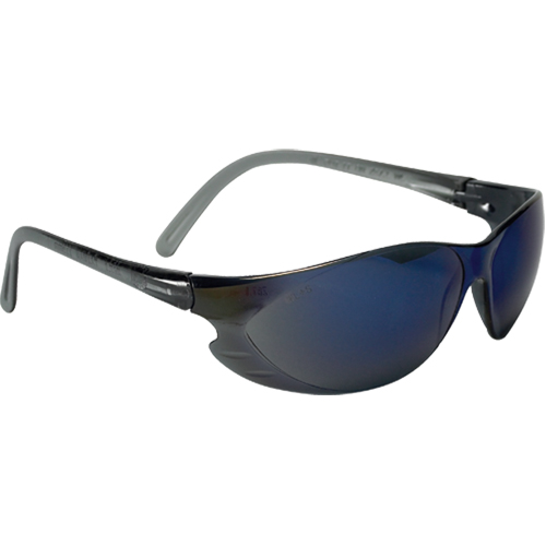 Lunettes de s&eacute;curit&eacute; &agrave; miroir bleu, Lentille Bleu/Miroir, Anti-&eacute;gratignures, R&eacute;pond ou surpasse la norme CSA Z94.3 Duraquip Inc