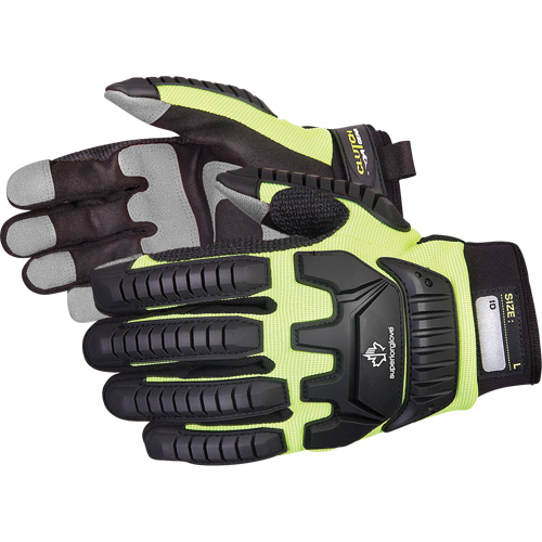 Clutch Gear&reg; Impact-Resistant Mechanic's Gloves, PVC Palm, Size Small Duraquip Inc