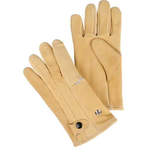 Gants de style conducteur, Grand, Paume en Cuir fleur de vache, Molleton Duraquip Inc