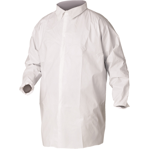 Sarraus de laboratoire KleenGuard A20, SMS, Blanc, Grand Duraquip Inc