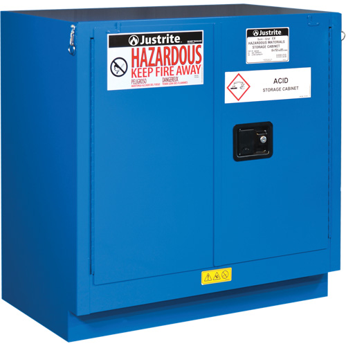 Armoires sous le comptoir pour rangement de mati&egrave;res dangereuses Sure-Grip Ex, 22 gal., 35" x 35" x 22" Duraquip Inc