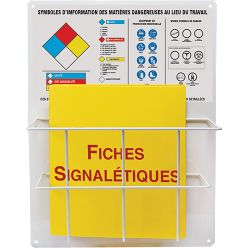 Panneaux de style panier pour mati&egrave;res dangereuses, Français, Compris reliures Duraquip Inc