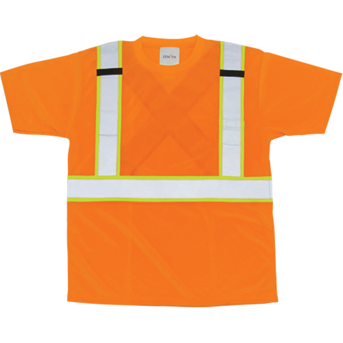CSA Compliant T-Shirt, Polyester, Large, Orange Duraquip Inc