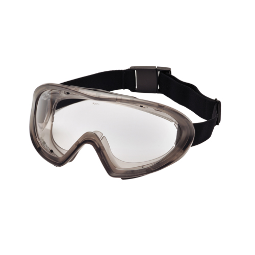 Capstone 500 Series Safety Goggles, Grey Lens, Anti-Fog/Anti-Scratch, Indirect Vent Duraquip Inc