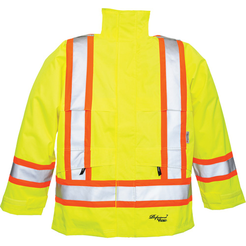 Manteaux 300 deniers Professional Journeyman, Polyester, Petit, Jaune lime haute visibilit&eacute; Duraquip Inc