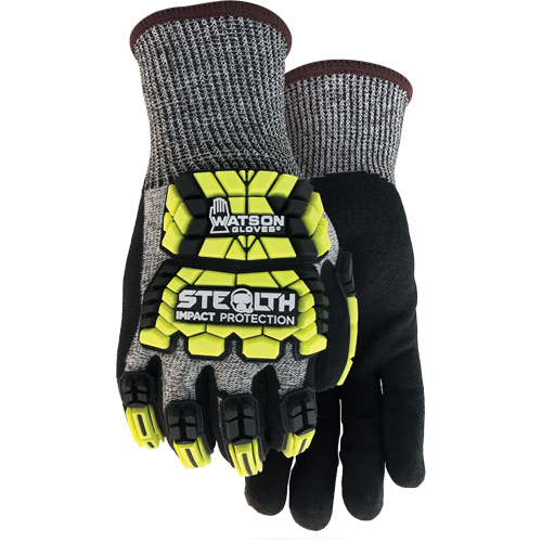 Gants antichocs Stealth Hellcat, Petit, Paume en PEHP, Poignet Poignet en tricot Duraquip Inc