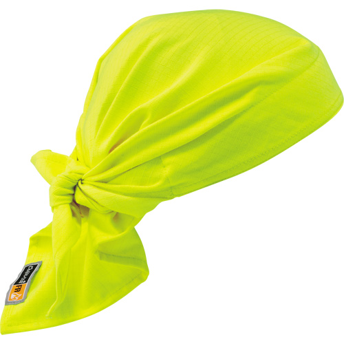 Chill-Its&reg; 6710FR FR Cooling Triangle Hat, High Visibility Lime-Yellow Duraquip Inc
