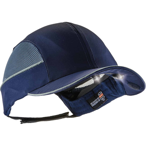 Casquette &agrave; bord long avec &eacute;clairage DEL Skullerz 8960, Bleu marin Duraquip Inc