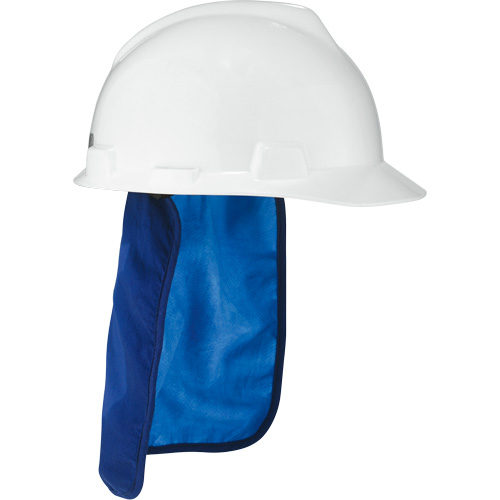 Tampon et voile pour le cou refroidissants pour casque de s&eacute;curit&eacute; Chill-Its 6717CT, Bleu Duraquip Inc
