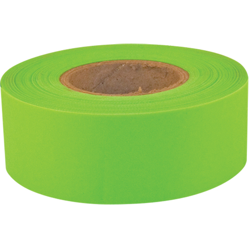 Sub-Zero Flagging Tape, 1.2" W x 150' L, Fluorescent Lime Duraquip Inc