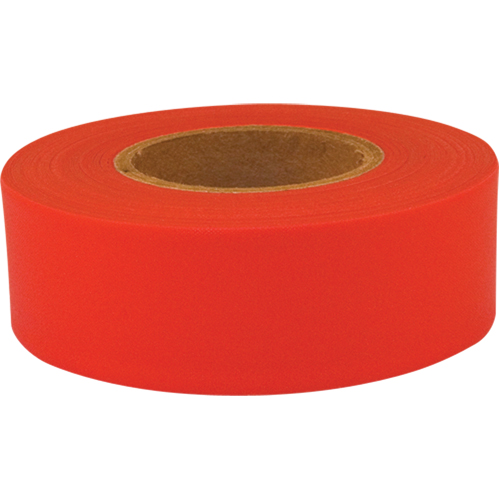 Sub-Zero Flagging Tape, 1.2" W x 150' L, Fluorescent Red Duraquip Inc