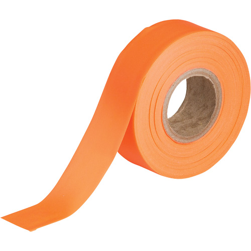 Flagging Tape, 1.188" W x 150' L, Fluorescent Orange Duraquip Inc