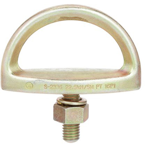 Anchorage Connector, D-Ring, Permanent Use Duraquip Inc