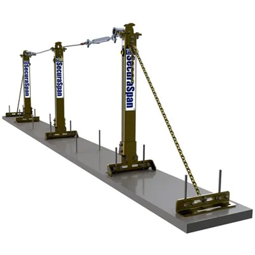SecuraSpan Loop Rebar Horizontal Lifeline System Duraquip Inc