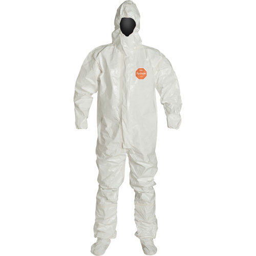 Combinaison &agrave; capuchon, Tychem 4000, 2T-Grand, Blanc Duraquip Inc