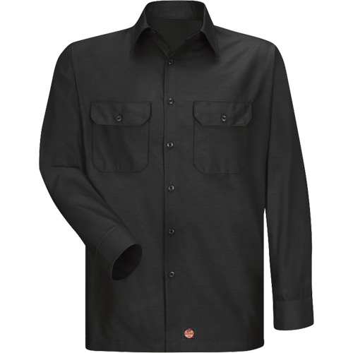 Chemise &agrave; manches longues en tissu ind&eacute;chirable, Hommes, 3T-Grand, Noir Duraquip Inc