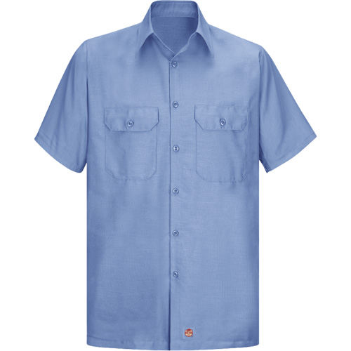 Chemise &agrave; manches courtes en tissu ind&eacute;chirable, Hommes, 3T-Grand, Bleu Duraquip Inc