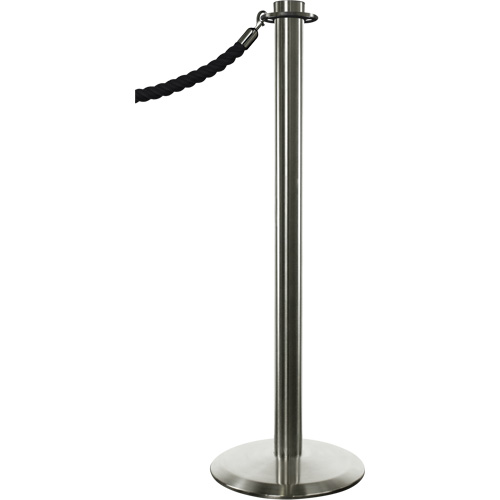 Portable Posts, 34" High, Satin Chrome Duraquip Inc