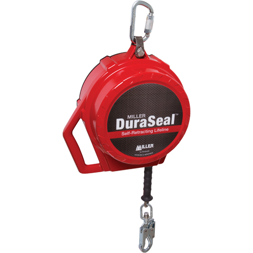 Miller&reg; DuraSeal Self-Retracting Lifeline, 50', Stainless Steel, Swivel Duraquip Inc