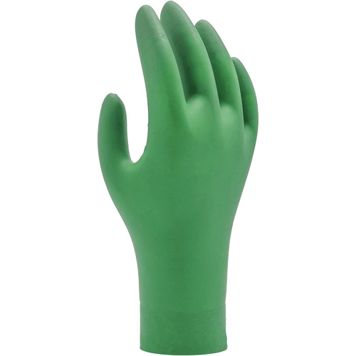 6110PF Biodegradable Gloves, X-Small, Nitrile, 4-mil, Powder-Free, Green Duraquip Inc