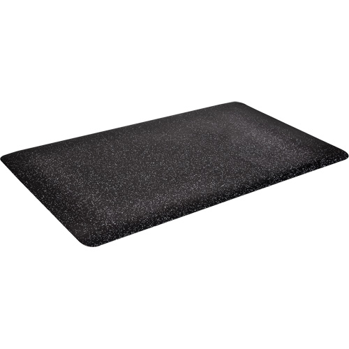 WD Foodmaster Anti-Microbial Mats, Smooth, 2' x 3' x 9/16", Black, Vinyl Foam Duraquip Inc