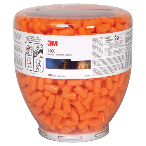 E-A-R 1100 Series Earplugs Dispenser Bottle Refill, Bulk - Canister Duraquip Inc