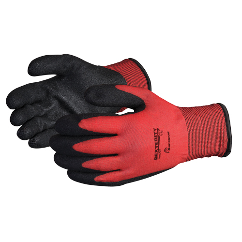 Gants doubl&eacute;s pour l'hiver Dexterity, 8/Moyen, R&ecirc;vetement PVC, Calibre 15, Enveloppe en Nylon Duraquip Inc