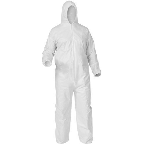 Kleenguard A35 Coveralls, Small, White, Microporous Duraquip Inc